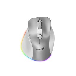 Bežični Miš Wi-Fi + Bluetooth Genius Ergo 9000S Pro Silver