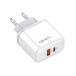 Kucni punjac ldnio a2526c fast 3a/45w pd+qc3.0 type c-type c beli ( P1089 )
