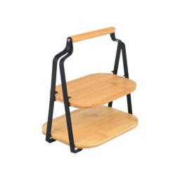 Estia es01-20811 poslužavnik za serviranje na 2 nivoa bambus metal 20x26x28cm