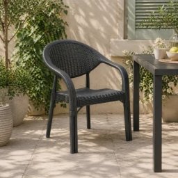 Bastenska stolica bambu pro crna ( 0000539 )
