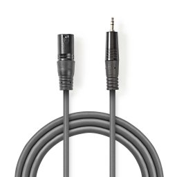 Kabl za mikrofon XLR na 3.5mm džek (banana) - 3 metra