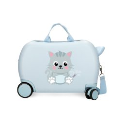 ROLL ROAD HAPPY PETS dečiji kofer na točkićima - sky blue