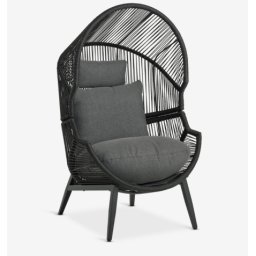 Lounge stolica crna