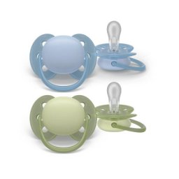Philips Avent varalica ultra soft 0-6m (2kom) 2406 boy ( SCF091/37 )