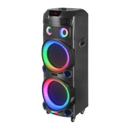 Zvucnik bluetooth ndr-7022 80w 2x12 inca sa dva mikrofona crni ( ZV939 )