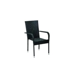 Green bay stolica od ratana crna 6/1 ( 088819 )