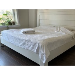 Letnji frotirni prekrivač - Sara - 200x200cm Bela boja ( VLK000543-Sarabela )