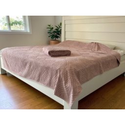 Letnji frotirni prekrivač - Sara - 200x240cm Roze boja ( VLK000547-Sararoze )