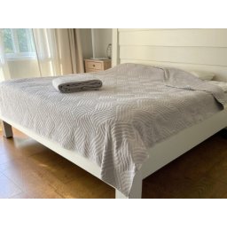 Letnji frotirni prekrivač - Sara - 145x200cm Siva boja ( VLK000542-Sarasiva )