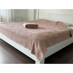 Letnji frotirni prekrivač - Sara - 145x200cm Kapućino boja ( VLK000542-Sarakapucino )