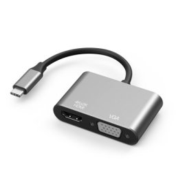 Adapter type c na hdmi + vga sivi ( AD535 )