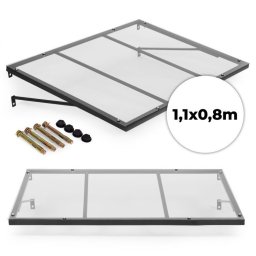 Nadstrešnica za ulazna vrata 113 × 80 cm sa UV zaštitom – MultiGarden
