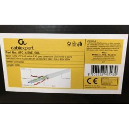 UPC-6170E-SOL Gembird, UTP cat.6 Indoor solid 23AWG, 0.57mm PREMIUM CCA kotur pun presek 305m