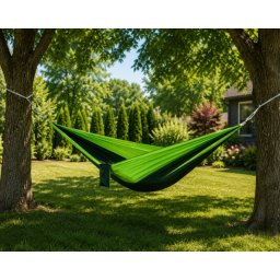 Baštenska viseća mreža za ležanje zelena 300x150 cm sa torbom za transport