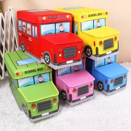 Kutija za odlaganje igračaka autobus sorto 55x30x27 cm