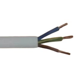 KABL-PVC-3X2.5CCA/PVC/100M,Gembird Fleksibilni naponski kabl,Beli