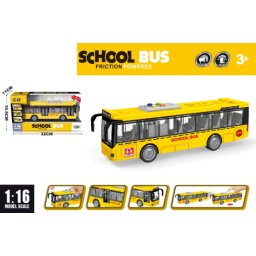 Žuti autobus sa svetlom i zvukom