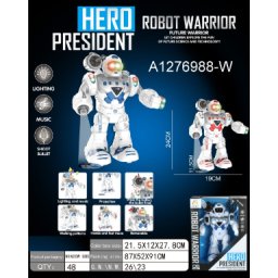 Robot sa svetlom i muzikom