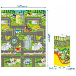 Podloga za igru mapa grada- 100x120cm