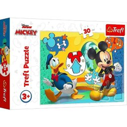 Puzzle 30 delova-Mickey i Paja patak