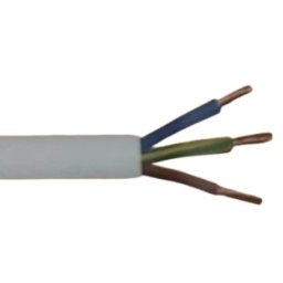 KABL-PVC-3X2.5CCA/PVC/100M,Gembird Fleksibilni naponski kabl,Beli