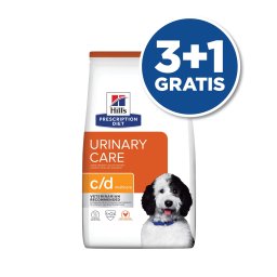 Hill’s Prescription Diet Dog C/D Multicare Piletina 12kg 3+1 GRATIS