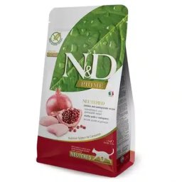 N&D Prime Cat Neutered Chicken & Pomegranate - 1.5 kg