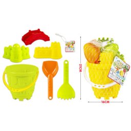 Igračka za plažu pesak x174 set 61 kantica lopatica grabuljica 3modle u više boja ( 70339 )