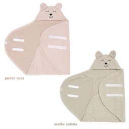Jollein Footmuff Bear zimska navlaka za bebe - dunjica za auto sedište i vreća za kolica Meda