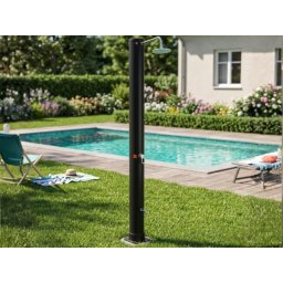 Solarni Tuš 35L sa Slavinom , Aluminijumskom Bazom i Bakarim Ventilima