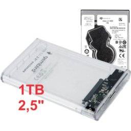 Seagate HDD 2.5 USB 3.0 SATA eksterno kuciste + 1TB ST1000VT001 EE2-U3S9-6 (3990)