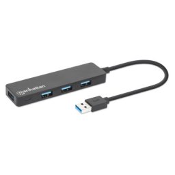 Manhattan 164900 3.2 G1/5Gbps/Crni USB HUB 4port