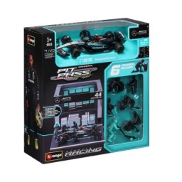 Burago vozilo 1:43 formula pit pass - mercedes-amg petronas f1 w15 team ( BU38452 )