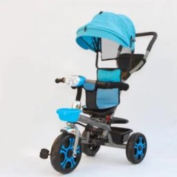 Baby tricikl plavi sa led svetlom, jaje sedište 367 ( 686952 )