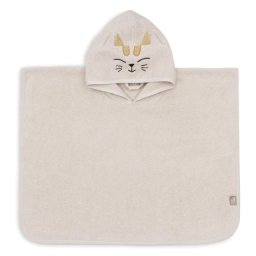 Jollein Charlie Cat pončo za bebe sa kapuljačom 75 x 75cm