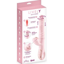 Silikonski vibrator sa šest funkcija 6u1 Yoba Lively