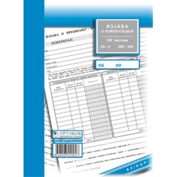 Izjava o kompenzaciji ( 01/89107 )