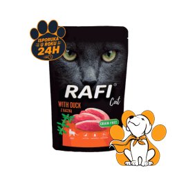Rafi Cat Grain Free Duck 100g, Vlažna Hrana Sa Pačetinom Za Izbirljive Mačke