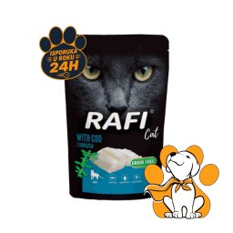 Rafi Cat Grain Free Cod Fish 100g, Vlažna Hrana Sa Bakalarom Za Kožu i Dlaku