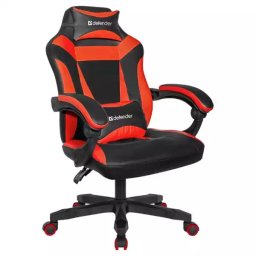 Gaming stolica Defender Master/eko koža/do 140kg/Crveno/Crna