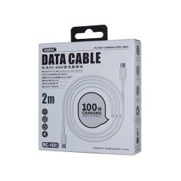 REMAX DATA kabl Marlik TIP C na TIP C RC-183c 100W, 2m beli