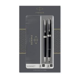 Parker poklon set sonet black mat ct - hemijska olovka + roler ( PK93259 )