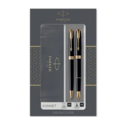 Parker poklon set sonet black gt - hemijska olovka + nalivpero ( PK93371 )