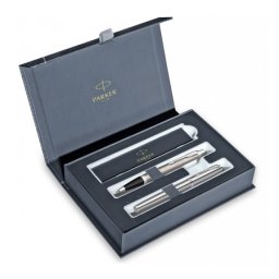 Parker poklon set im stainless steel ct - hemijska olovka + nalivpero ( PK68334 )
