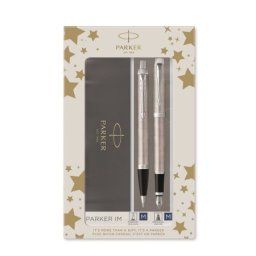 Parker poklon set im stainless steel ct - hemijska olovka + nalivpero ( PK83058 )