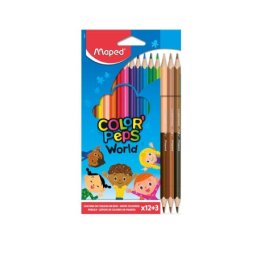 Maped drvene bojice color`peps 12+3 boja kože ( M832071 )