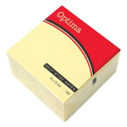 Optima blokčići samolepljivi 75 x 75 žuti ( 22916B )