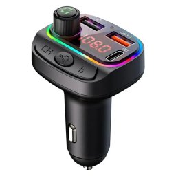 Kettz FM Transmiter i Punjač Paya – 2×USB QC3.1 + Type-C, LED