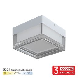 LED plafonjera bela 9W 3CCT DIP switch 2800/4000/6000K IP65 M205750