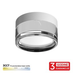 LED plafonjera bela 9W 3CCT DIP switch 2800/4000/6000K IP65 M205752